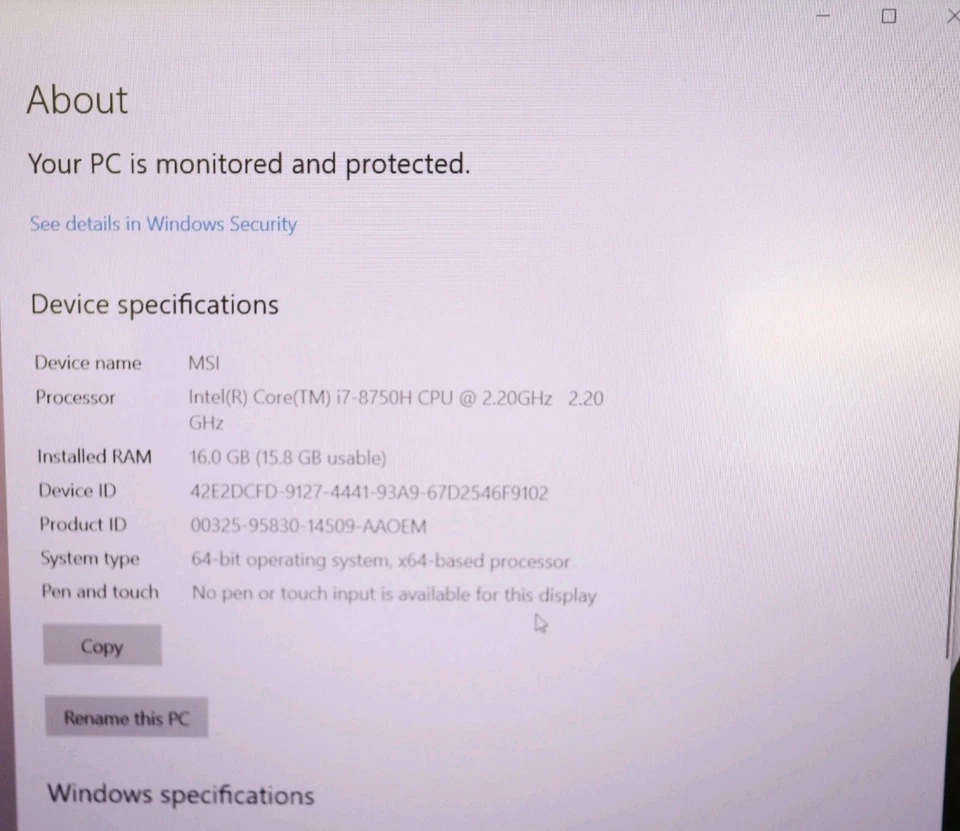 MSI Gaming Laptop High-Performance 16gb Ram 1tb  + SSD - Image 2 of 4