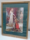 "The Accolade" Framed Print by Edmund Blair Leighton 40cm x 32 cm Pre-Raphaelite