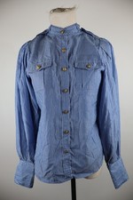 RALPH LAUREN CAMICIA MANICA LUNGA DONNA TG M WOMAN SHIRT CASUAL VINTAGE COTONE