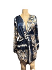 Fashion Nova Whole Lotta Class Deluxe Satin Mini Dress.