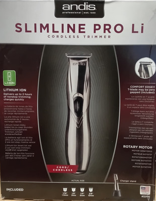 Andis 32400 Slimline Pro D-8 Li T-Blade Cord / Cordless Lightweight Trimmer 