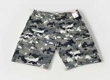 NEW Wrangler Men's Gray Camo Low Stretch Relax Fit Ripstop Cargo Shorts Size 40