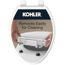 Kohler 4636 RL 0 Cachet ReadyLatch Elongated Toilet Seat White