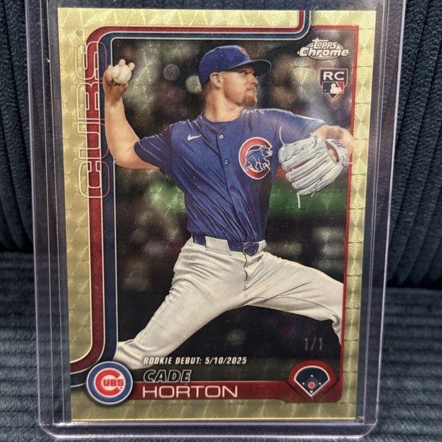 Cade Horton 2025 Topps Chrome Update Superfractor 1/1 RC Chicago Cubs
