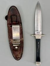 Vintage CASE XX P62-4 1/2 SS Boot Hunter Fixed Blade Knife Sheath USA