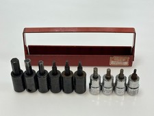  Matco Tools Usa 10pc Sae Hex Bit Socket Driver Set Impact Regular Mix Lot