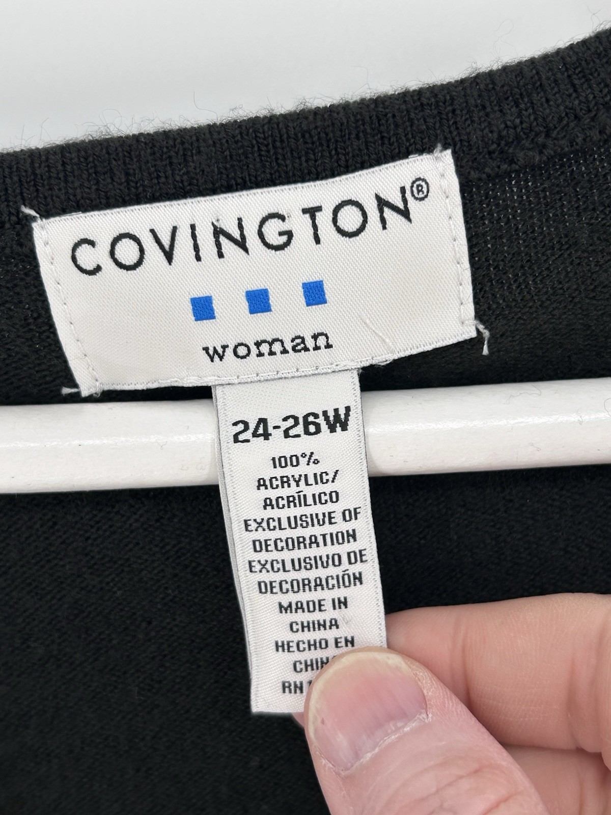 Covington Button Down Embroidered Sweater Women S… - image 3