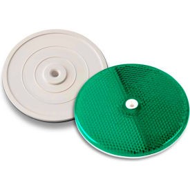 102230 3-1/4"" Green Centermount Reflector Plastic Backplate RT-90G Traffic &