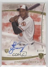 2014 Topps Supreme Auto Red 7/10 Jonathan Schoop #SA-JS Auto c6i
