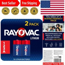 123A Batteries 2 Pack, 123A Lithium Batteries, Great For Cameras