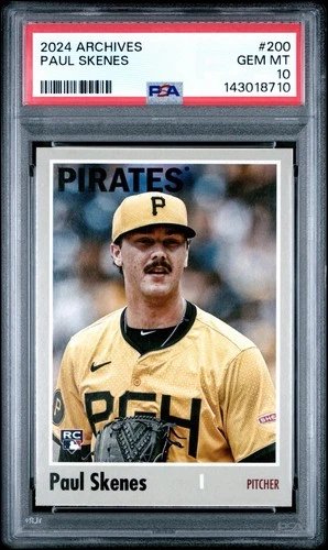 2024 Topps Archives - 1970 Topps Paul Skenes #200 (RC) PSA 10
