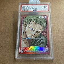 Bandai One Piece Roronoa Zoro OP01-001 Romance Dawn Leader Alt Art Foil PSA 10