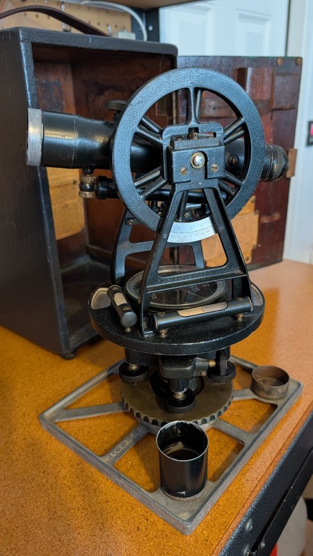 Rare 1942 WWII W. & L.E. Gurley Military Surveyor’s Transit – "U.S." Marked 