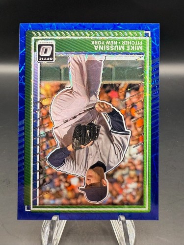 2025 Donruss Baseball - Mike Mussina Optic Blue Velocity #100 New York Yankees - Picture 2 of 3