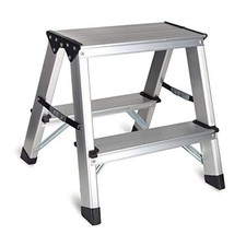 Two Step Ladder - Folding Small 2 Step Stool 330lbs with Non-Slip Feets, 