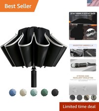 Inverted Umbrella, Reinforced Canopy with Reverse Folding, Auto Open Close,...