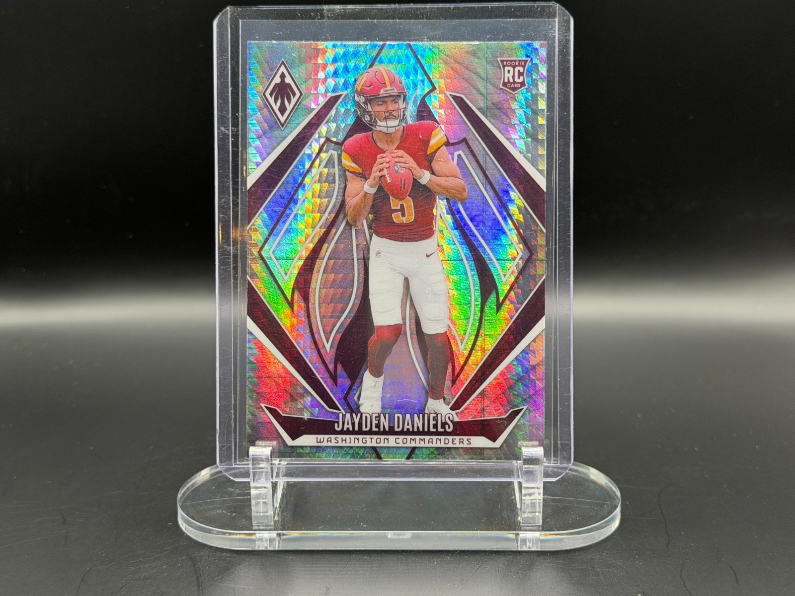 2024 Panini Phoenix Rookie RC Jayden Daniels #198 Silver Hyper Prizm