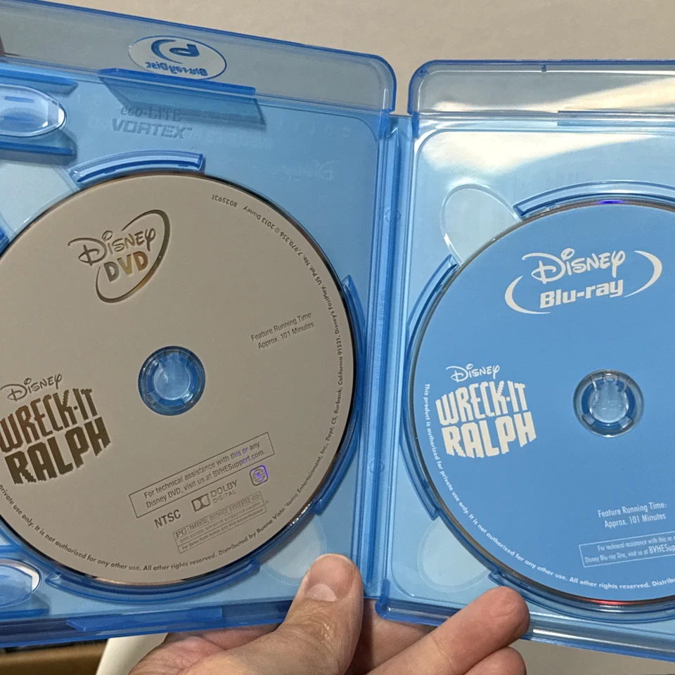 Wreck-It Ralph (Blu-ray/DVD, 2013, 2-Disc Set) - Open Item - Image 3 of 4