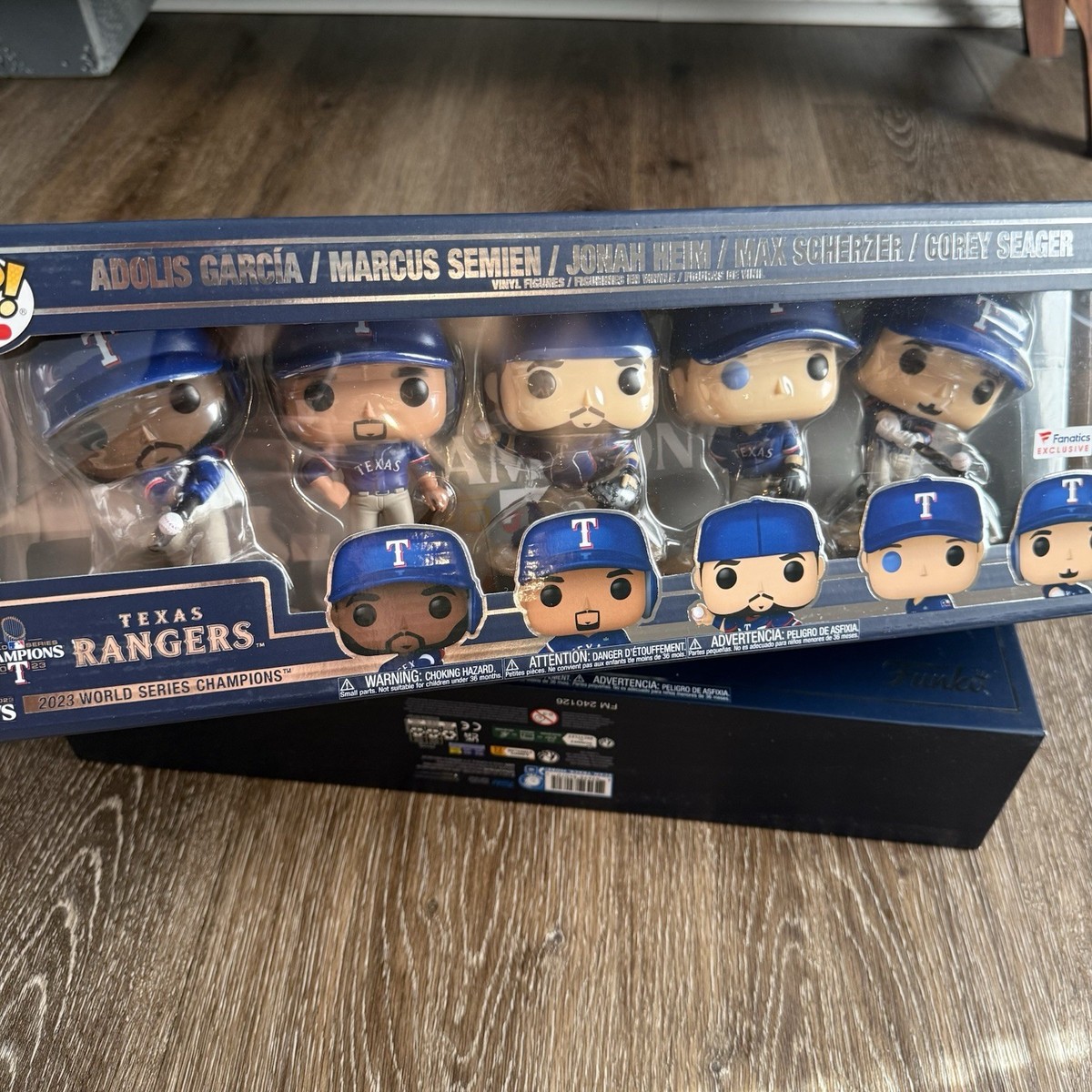Funko Pop MLB Texas Rangers 2023 World Series Champions Fanatics
