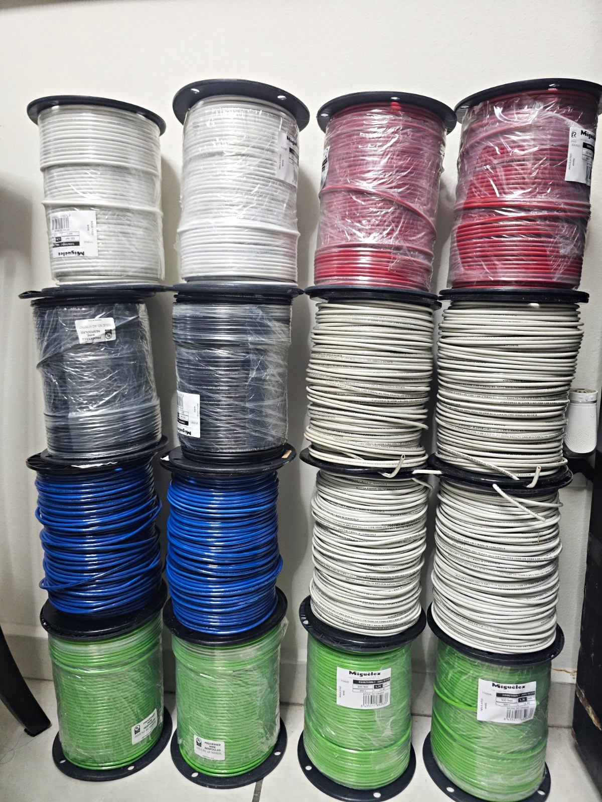Migueles 10AWG-2C Hookup/Lead Wire 500 ft Stranded Copper PVC Multicolor