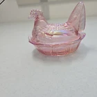 Fenton Pink Chicken On Nest 5"