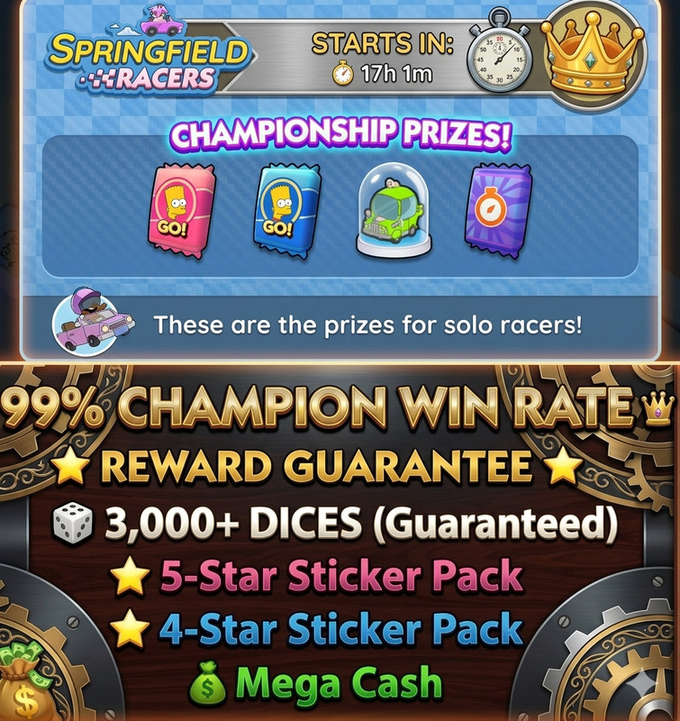 Springfield Racer 50k point high chance champion Mono_poly Go(See Description)