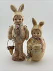Adorable Katherine’s Collection Easter Bunny Figurine Set – Pair — photo 1