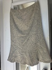 Vintage Lauren Ralph Lauren Tan Wool Skirt for winter , A-line Mermaid Style