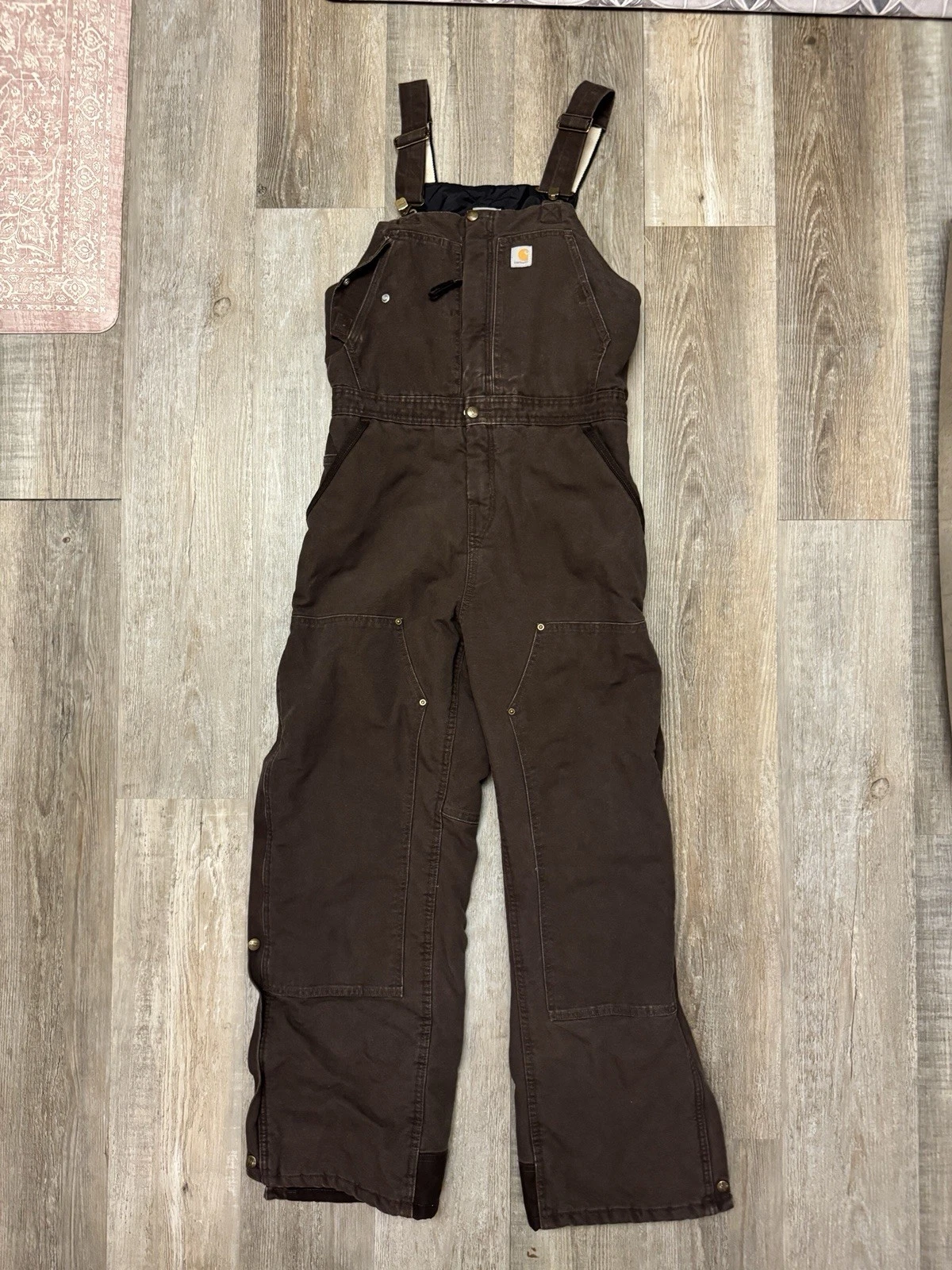 Carhartt Duck Wildwood Insulated Bib Overall Double Front 102743-201 Women’s M