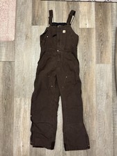 Babero aislado Carhartt Duck Wildwood doble frente 102743-201 para mujer M