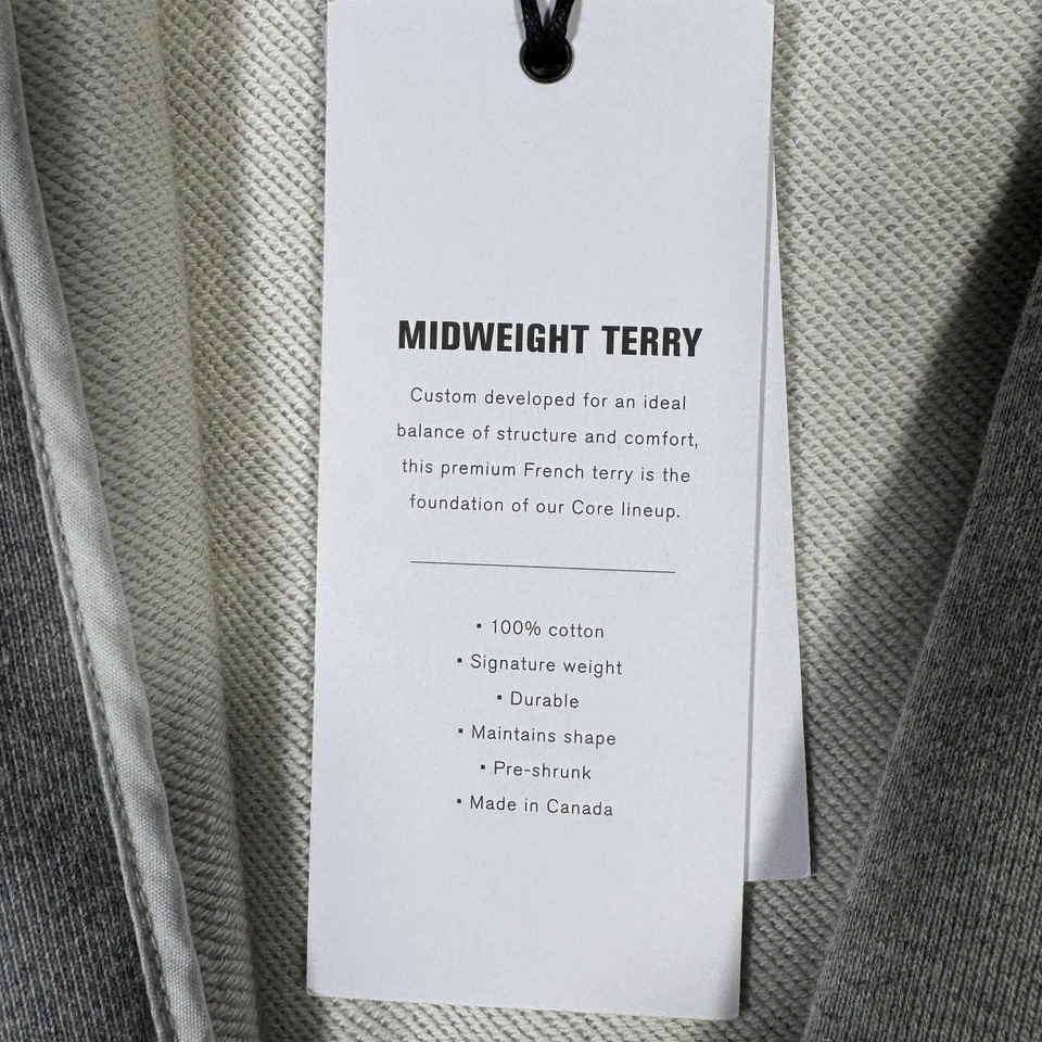 Reigning Champ Robe Mens L/XL Grey Midweight French Terry Hooded RC-3352 - Image 4 of 4