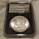 1886 Morgan Silver Dollar NGC Brilliant Uncirculated $1 Coin 0.9 Fineness