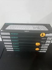 Logitech MX Keys S Wireless Keyboard - Pale Gray - Bluetooth Only No Usb Dongle