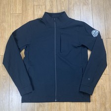 Lululemon Sojourn Jacket Mens L Black Warpstreme Casual Wicking Stretch LOGO
