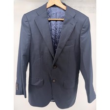 SUITSUPPLY Lazio Slim Fit Wool Blazer Blue 2 Button 34R Vitale Barberis 0782