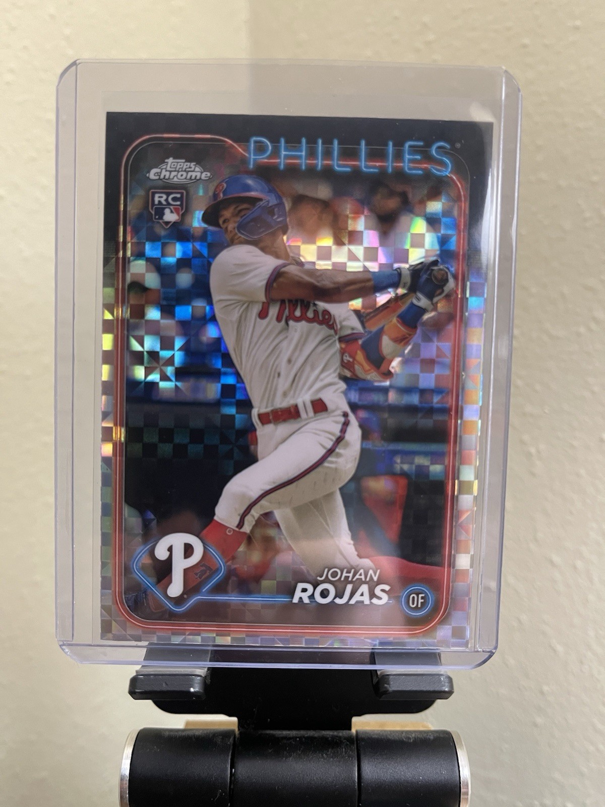 Johan Rojas 2024 Topps Chrome X-Fractor Rookie #273 Philadelphia Phillies