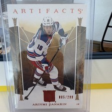 Upper Deck Artifacts Stars Copper /299 Artemi Panarin #101 Rangers 2022-23 NHL