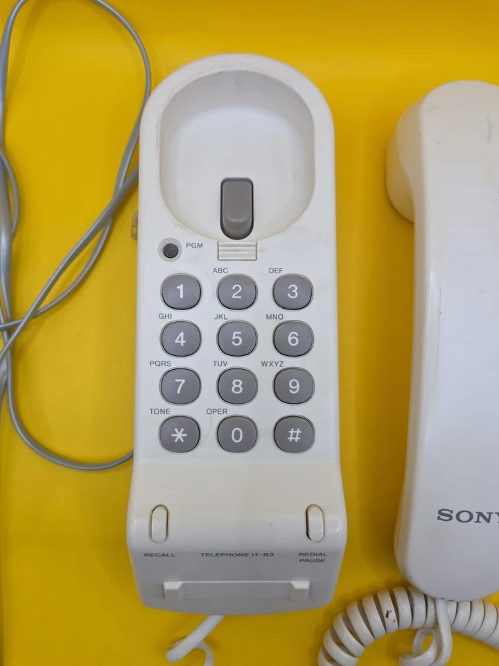 Teléfono fijo con cable Sony IT-B3 de colección - IT - blanco Foto 2 de 4