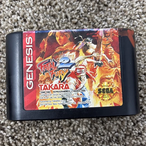 Fatal Fury 2 Sega Genesis, 1994 Cartridge Only - Tested
