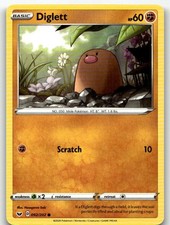 Diglett Common SWSH01: Sword  Shield Base Set 092/202 NM