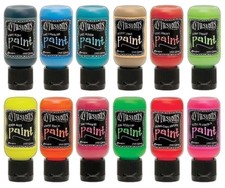 Dylusions Paints Bundle - Flip Cap Art Journal Ready Waterproof Blendable with