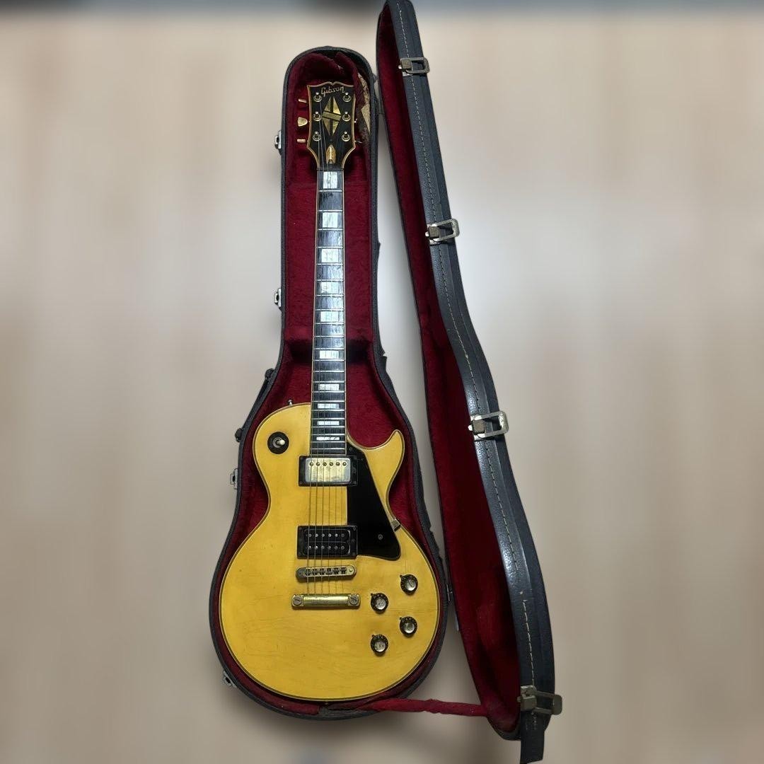 Image of Gibson Les Paul Custom Ivory 1969 Electric Guitar From JAPAN