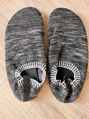 Hausschuhe  Slipper Barfußschuhe Neu Grösse 39  grau meliert  rutschfeste Sohle