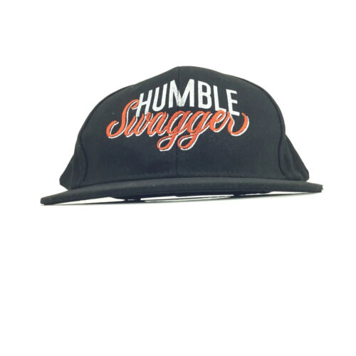 HUMBLE Swagger / Reddit Cool Logo Black Baseball Cap Hat Snapback Mens Size