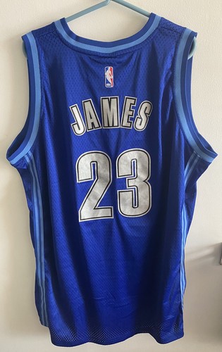 2009 LeBron James #23 Jersey Swingman Cavaliers NBA Adidas Blue Size 2XL +2 - Picture 6 of 6