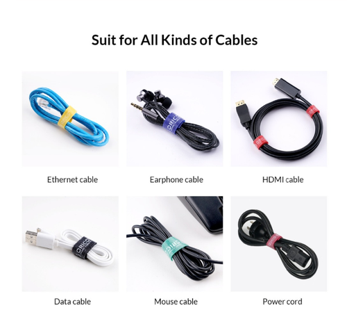 Corbatas de cable reutilizables de nailon con cremallera cinta fuerte 1 m de largo gancho bucle 4 colores - Imagen 9 de 18
