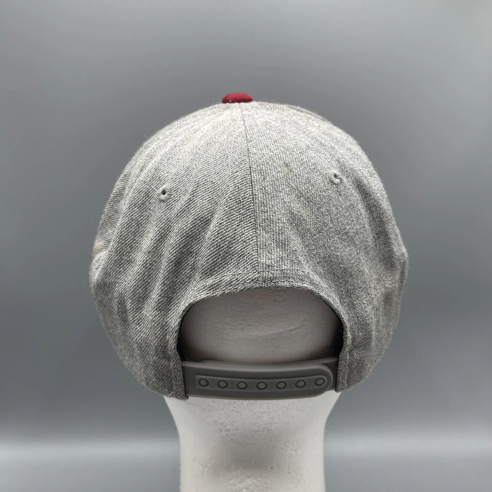 Volcom Gray And Red Adult Adjustable Snapback Ball Hat Cap O/S - Image 4 of 4