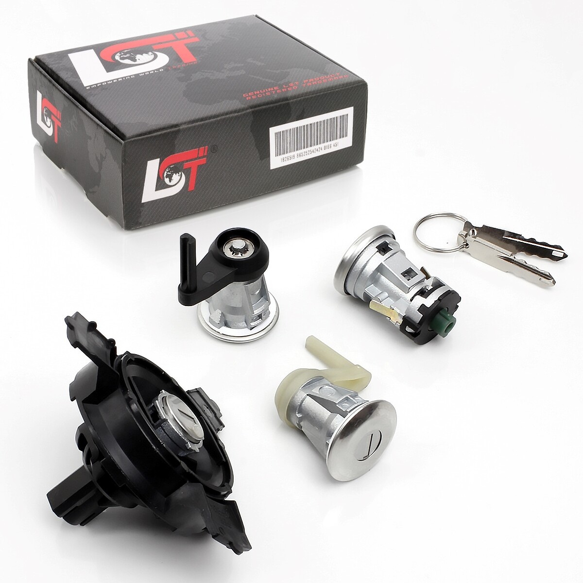 Cylinder Lock Door Lock Key for Peugeot 206 Complete Set *NEW*
