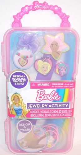 Barbie JEWERLY ACTIVITY SET Brandneu Halskette Charms Armband Ring Perlen Basteln - Bild 1 von 2