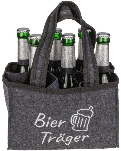 Zidoley Bier Flaschentasche Mit 2 Flaschenöffner - Lustiges Geburtstagsgeschenk Für Männer